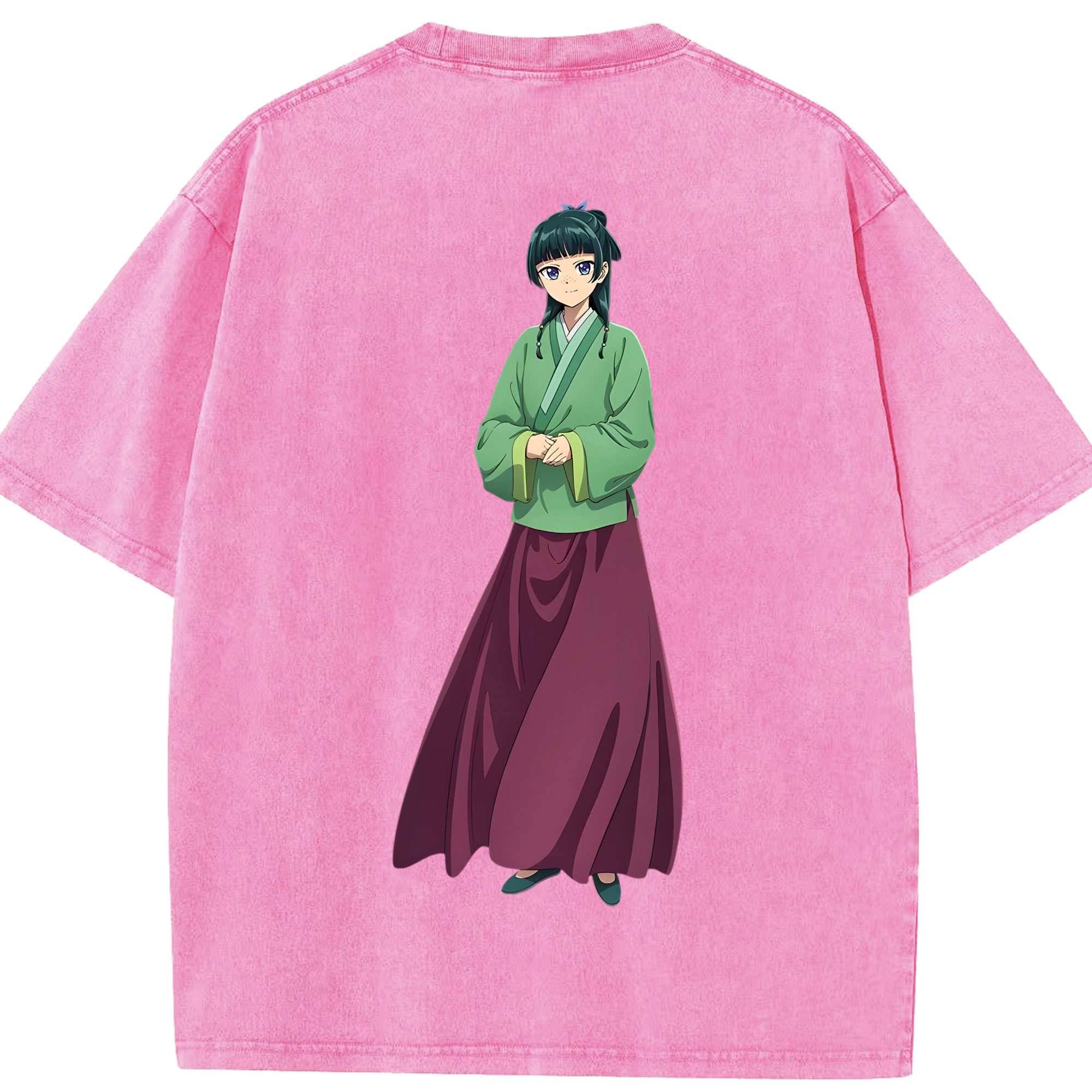 （画像用） 薬屋のひとりごと The Apothecary Diaries 綿100% ヴィンテージ風 半袖Tシャツ（背面プリント）